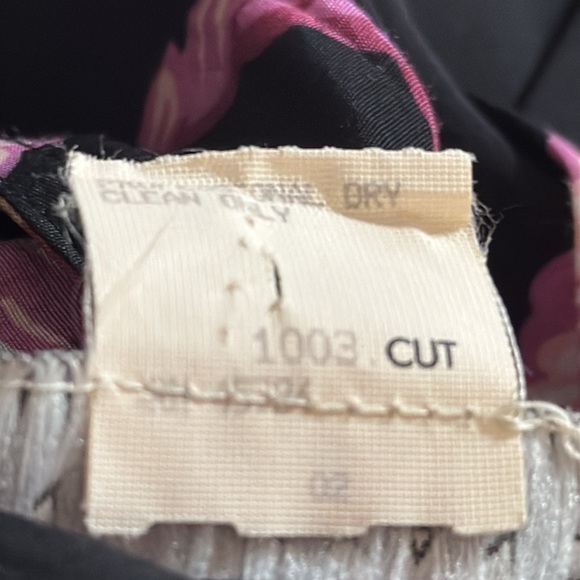 KAREN ALEXANDER Vintage 80’s Black Brocade Tropical Dress Size 6 Floral Party - Picture 11 of 14